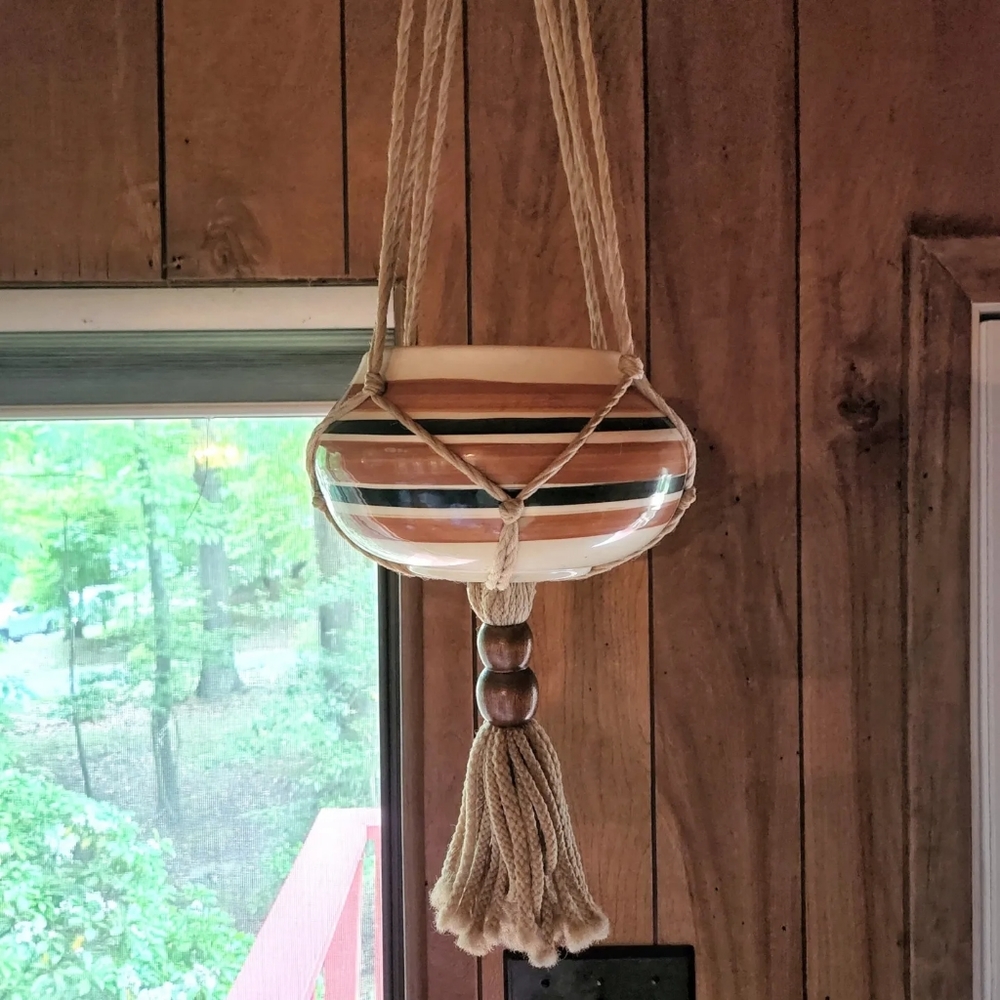 Vintage Macrame Plant Hanger